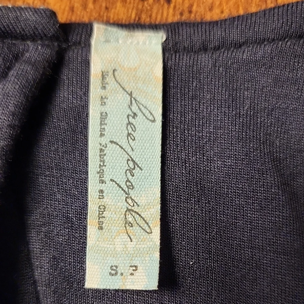 FREE PEOPLE | Black Tweed Fit‎ And Flare Heartstopped Long Sleeve Dress | S